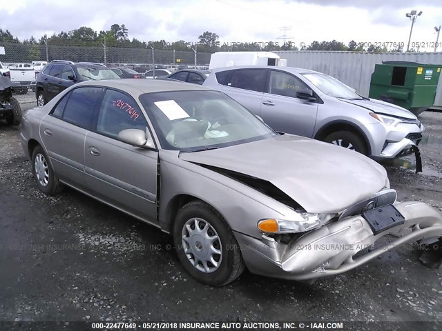 2G4WS52J821260415 - 2002 BUICK CENTURY CUSTOM TAN photo 1