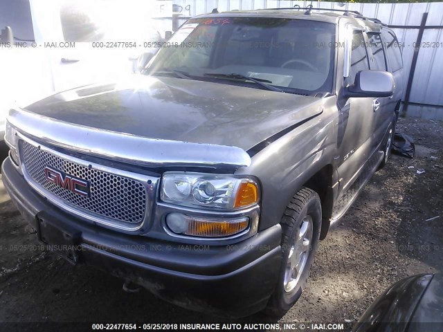 1GKFK66UX5J149569 - 2005 GMC YUKON XL DENALI SILVER photo 2