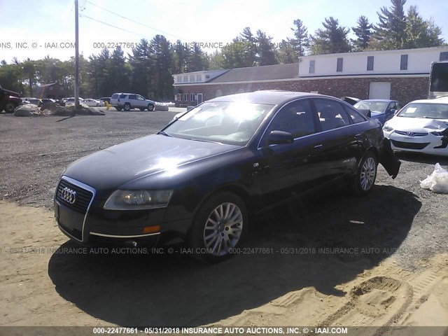 WAUDH74F17N016588 - 2007 AUDI A6 3.2 QUATTRO BLUE photo 2