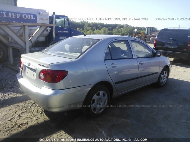 1NXBR32E94Z312725 - 2004 TOYOTA COROLLA CE/LE/S SILVER photo 4