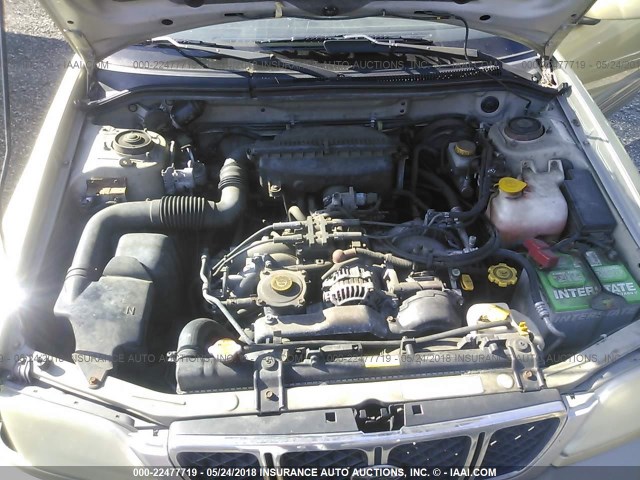 JF1SF65521H748675 - 2001 SUBARU FORESTER S 金色 照片 10