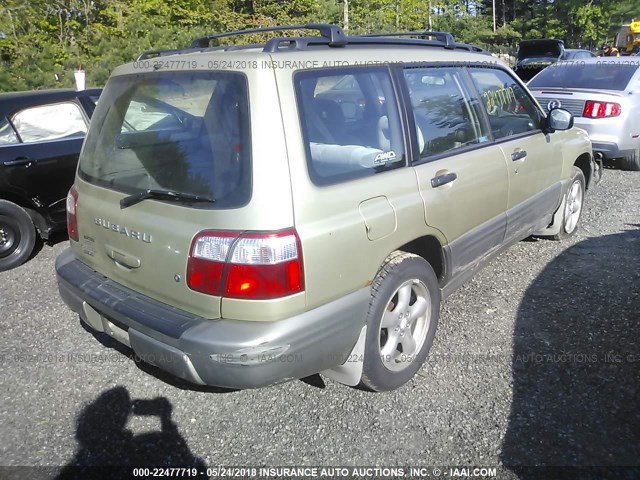 JF1SF65521H748675 - 2001 SUBARU FORESTER S GOLD photo 4