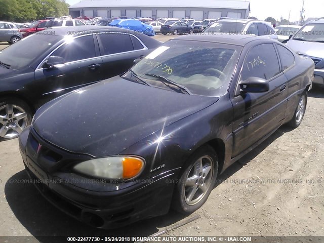 1G2NV12E2YM849948 - 2000 PONTIAC GRAND AM GT1 BLACK photo 2