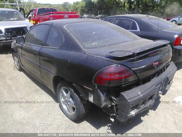 1G2NV12E2YM849948 - 2000 PONTIAC GRAND AM GT1 BLACK photo 3