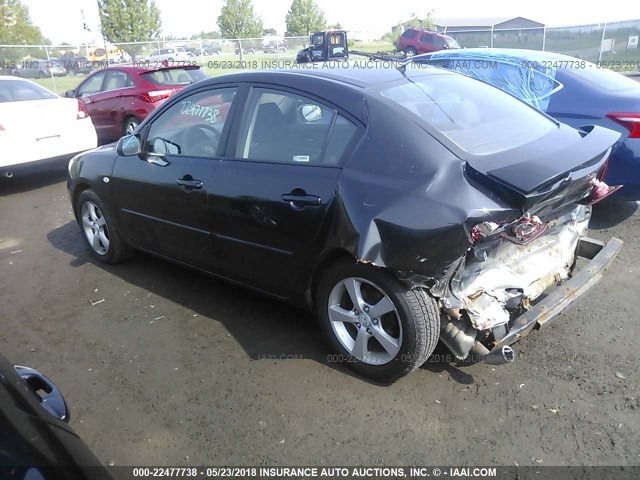 JM1BK32G561505825 - 2006 MAZDA 3 I BLACK photo 3