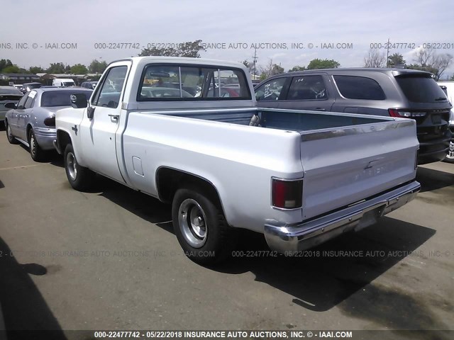 1GCER14KXHS126296 - 1987 CHEVROLET R10 WHITE photo 3