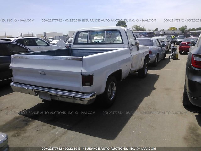 1GCER14KXHS126296 - 1987 CHEVROLET R10 WHITE photo 4