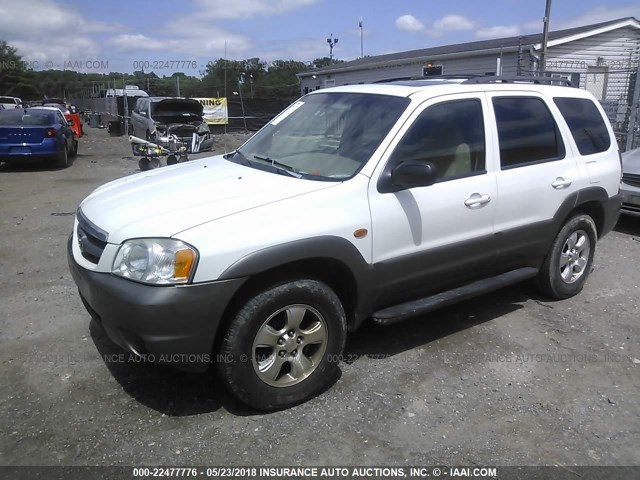 4F2CU08111KM42595 - 2001 MAZDA TRIBUTE LX/ES 白色 照片 2