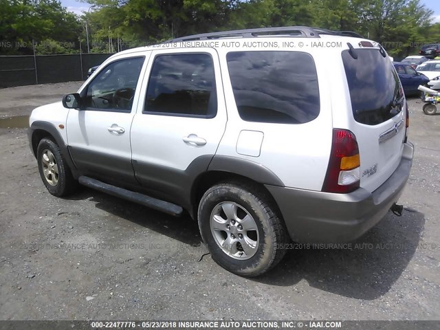 4F2CU08111KM42595 - 2001 MAZDA TRIBUTE LX/ES 白色 照片 3