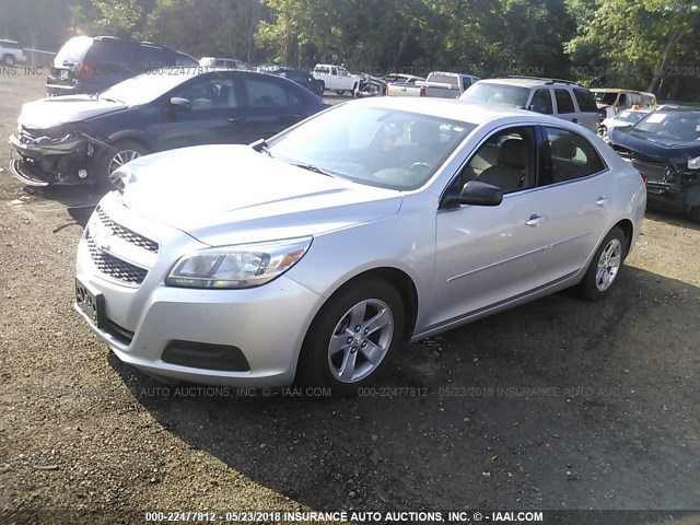 1G11B5SA1DF328539 - 2013 CHEVROLET MALIBU LS SILVER photo 2
