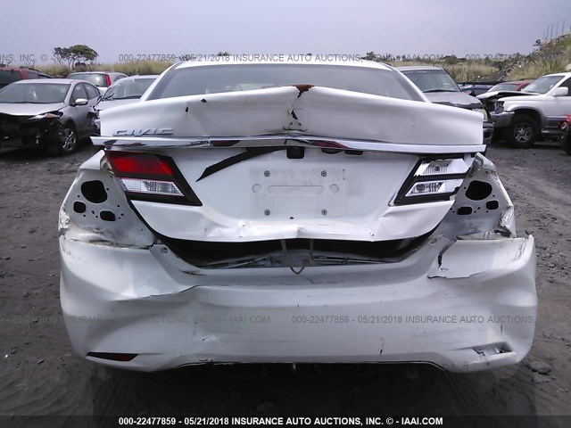 19XFB2F99FE090951 - 2015 HONDA CIVIC EXL WHITE photo 6