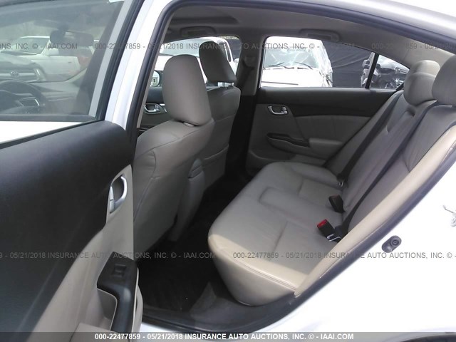 19XFB2F99FE090951 - 2015 HONDA CIVIC EXL WHITE photo 8