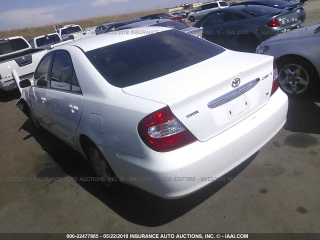 4T1BF30K92U016781 - 2002 TOYOTA CAMRY LE/XLE/SE 白色 照片 3