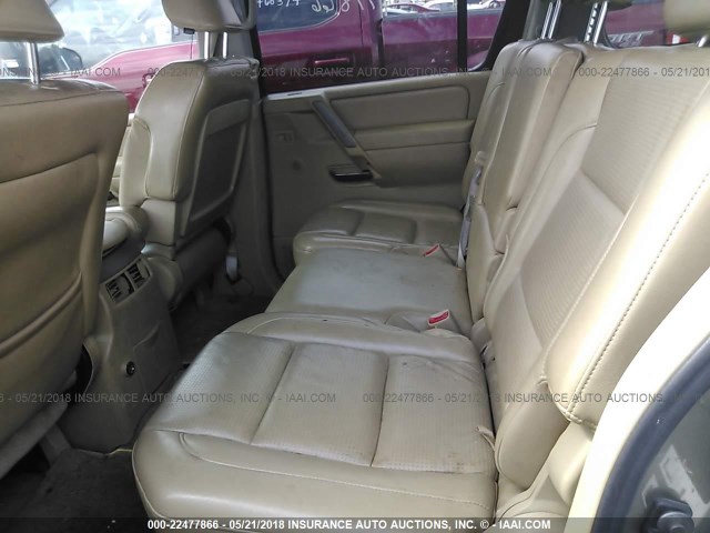 5N1AA08AX6N706060 - 2006 NISSAN ARMADA SE/LE GRAY photo 8