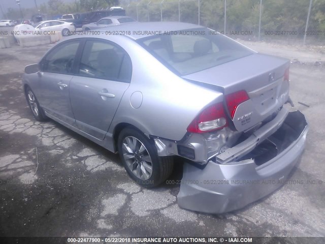 19XFA1F92AE023033 - 2010 HONDA CIVIC EXL SILVER photo 3