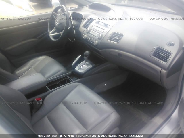 19XFA1F92AE023033 - 2010 HONDA CIVIC EXL SILVER photo 5