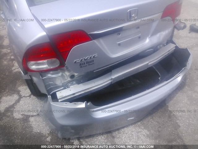 19XFA1F92AE023033 - 2010 HONDA CIVIC EXL SILVER photo 6