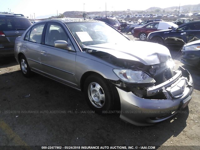 JHMES96624S013695 - 2004 HONDA CIVIC HYBRID GOLD photo 1