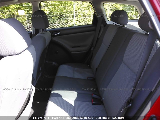 2T1LR32E56C553884 - 2006 TOYOTA COROLLA MATRIX XR RED photo 8