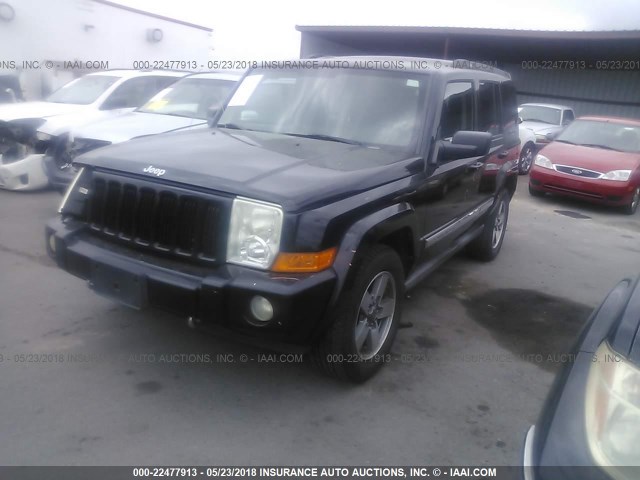 1J8HH48K76C357099 - 2006 JEEP COMMANDER შავი ფოტო 2