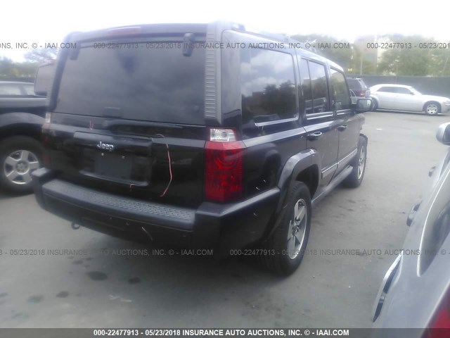 1J8HH48K76C357099 - 2006 JEEP COMMANDER შავი ფოტო 4