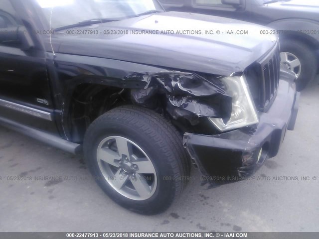 1J8HH48K76C357099 - 2006 JEEP COMMANDER შავი ფოტო 6