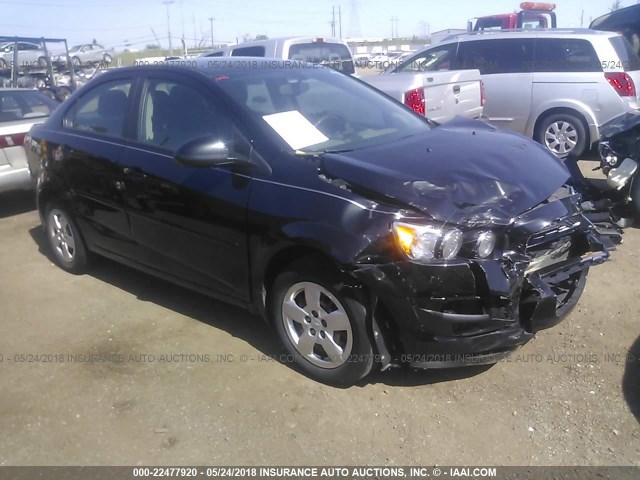 1G1JA5SH2F4141941 - 2015 CHEVROLET SONIC LS 黑色 照片 1