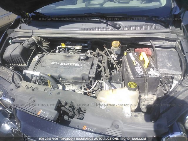 1G1JA5SH2F4141941 - 2015 CHEVROLET SONIC LS 黑色 照片 10