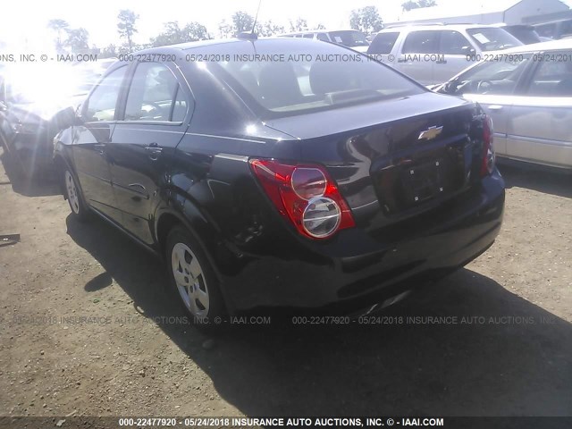1G1JA5SH2F4141941 - 2015 CHEVROLET SONIC LS 黑色 照片 3