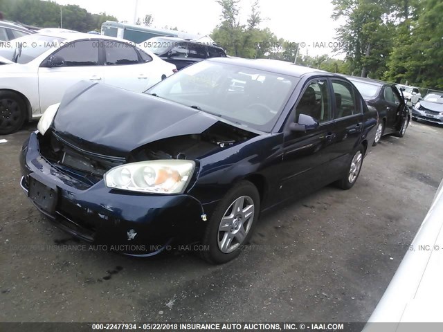 1G1ZT58N37F296417 - 2007 CHEVROLET MALIBU LT BLUE photo 2