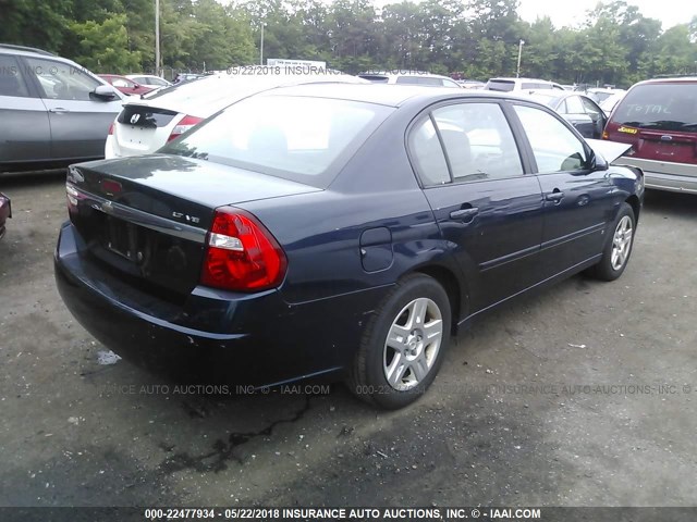 1G1ZT58N37F296417 - 2007 CHEVROLET MALIBU LT BLUE photo 4