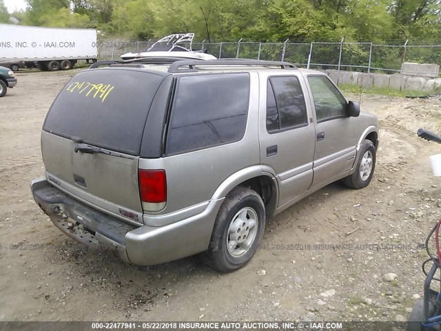 1GKDT13W1X2516532 - 1999 GMC JIMMY 棕色 照片 4