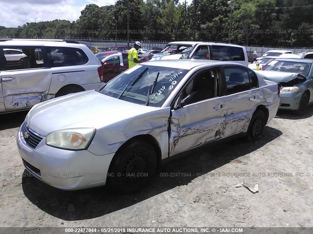 1G1ZS51FX6F296838 - 2006 CHEVROLET MALIBU LS SILVER photo 2