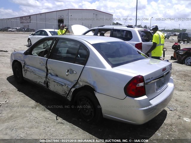 1G1ZS51FX6F296838 - 2006 CHEVROLET MALIBU LS SILVER photo 3