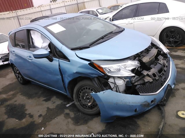 3N1CE2CP1FL418911 - 2015 NISSAN VERSA NOTE S/S PLUS/SV/SL/SR BLUE photo 1