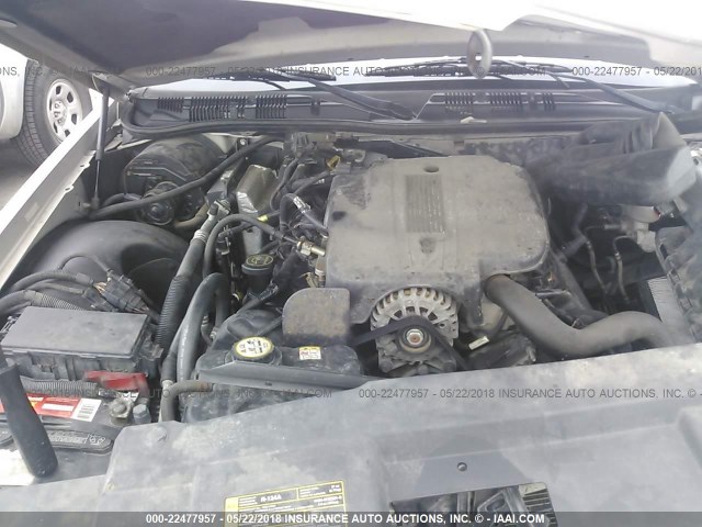 2MEFM74V46X637589 - 2006 MERCURY GRAND MARQUIS GS GRAY photo 10