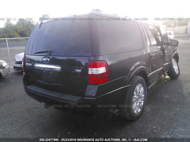 1FMJK2A50DEF45074 - 2013 FORD EXPEDITION EL LIMITED BLACK photo 4