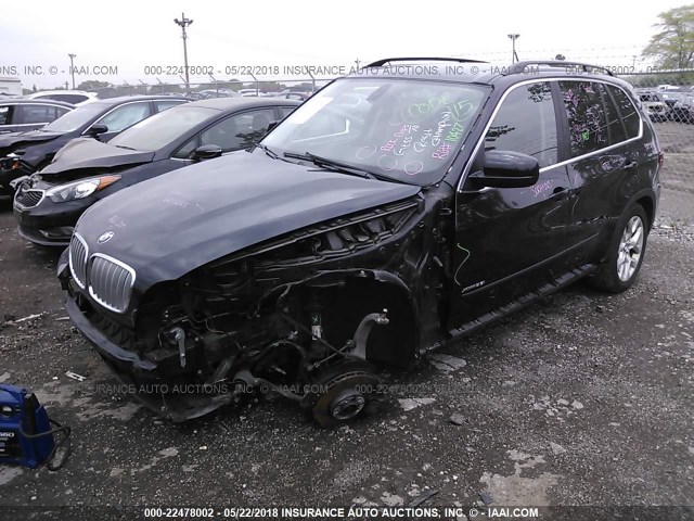 5UXZV4C58D0B16853 - 2013 BMW X5 XDRIVE35I BLACK photo 2