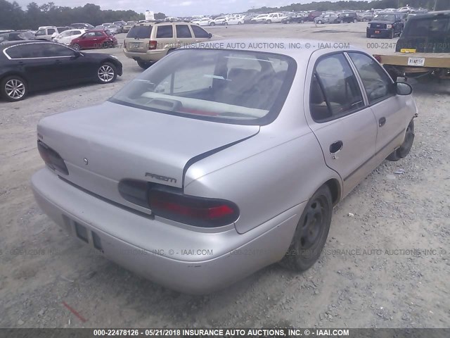 1Y1SK5263VZ443436 - 1997 GEO PRIZM LSI SILVER photo 4