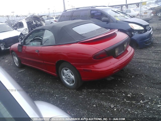 4G2JB32T0TB201111 - 1996 PONTIAC SUNFIRE SE RED photo 3