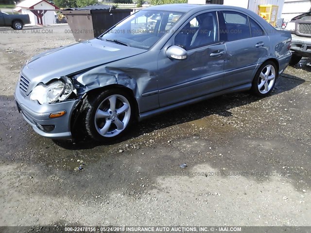 WDBRF52H96F751110 - 2006 MERCEDES-BENZ C GENERATION 2006 230 GRAY photo 6