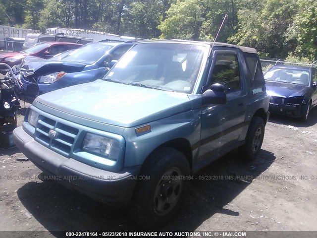 2CNBJ186XT6921718 - 1996 GEO TRACKER GRAY photo 2