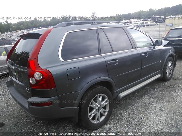 YV1CZ852151204412 - 2005 VOLVO XC90 V8 GRAY photo 4