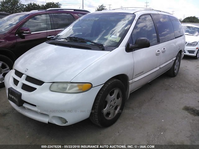 1B4GP74L6XB890443 - 1999 DODGE GRAND CARAVAN ES WHITE photo 2