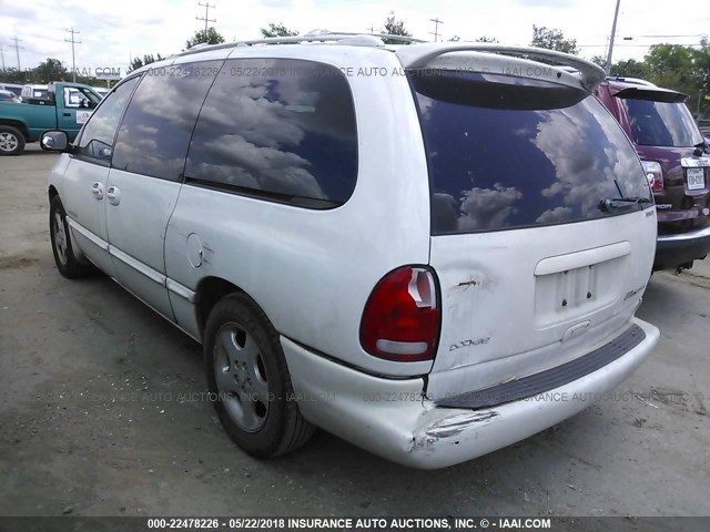 1B4GP74L6XB890443 - 1999 DODGE GRAND CARAVAN ES WHITE photo 3