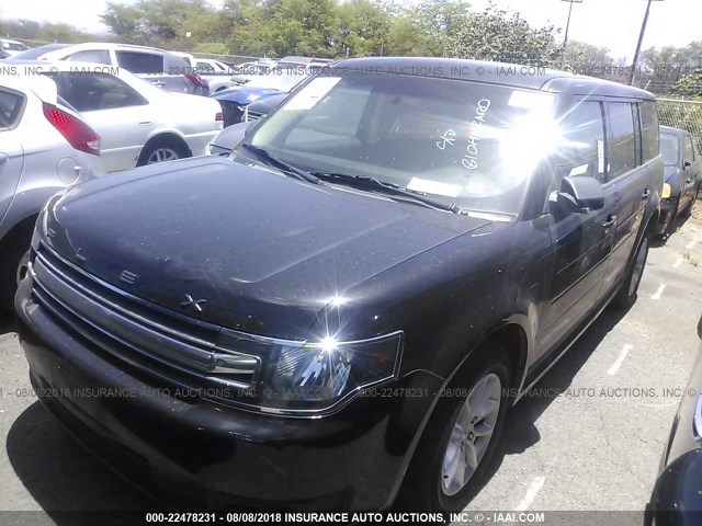 2FMGK5B87DBD35958 - 2013 FORD FLEX SE BLACK photo 2