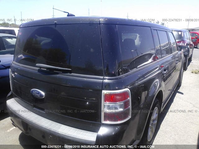 2FMGK5B87DBD35958 - 2013 FORD FLEX SE BLACK photo 4