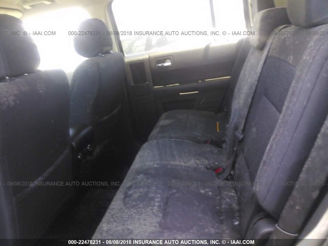 2FMGK5B87DBD35958 - 2013 FORD FLEX SE BLACK photo 8