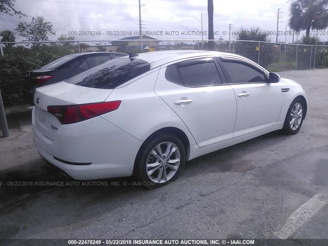 5XXGN4A72DG119742 - 2013 KIA OPTIMA EX WHITE photo 6