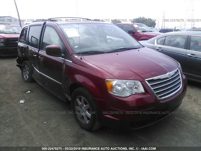 2A4RR5D16AR153349 - 2010 CHRYSLER TOWN & COUNTRY TOURING RED photo 1